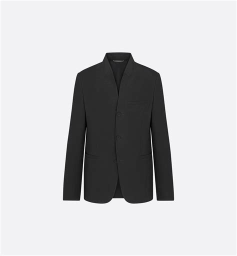 dior homme napoleon officer jacket|Officer Collar Jacket Black Emerized Cotton Blend .